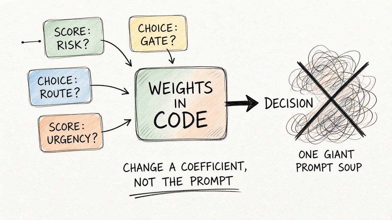 Napkin sketch of atomic questions composed in code